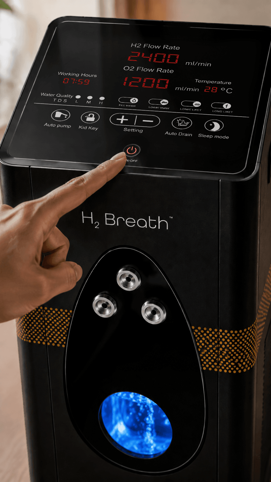 H2 Breath touch control panel